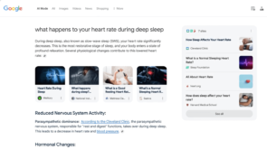 Voorbeeld van output AI Mode in Google Search