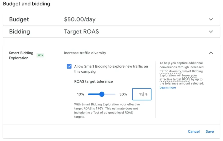 Smart Bidding Exploration Google Ads