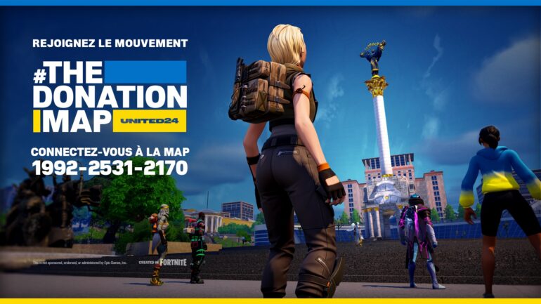 Campagnebeeld TheDonationMap Fortnite