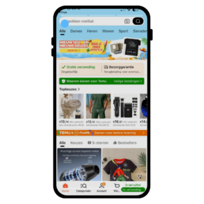 temu webwinkel invloed