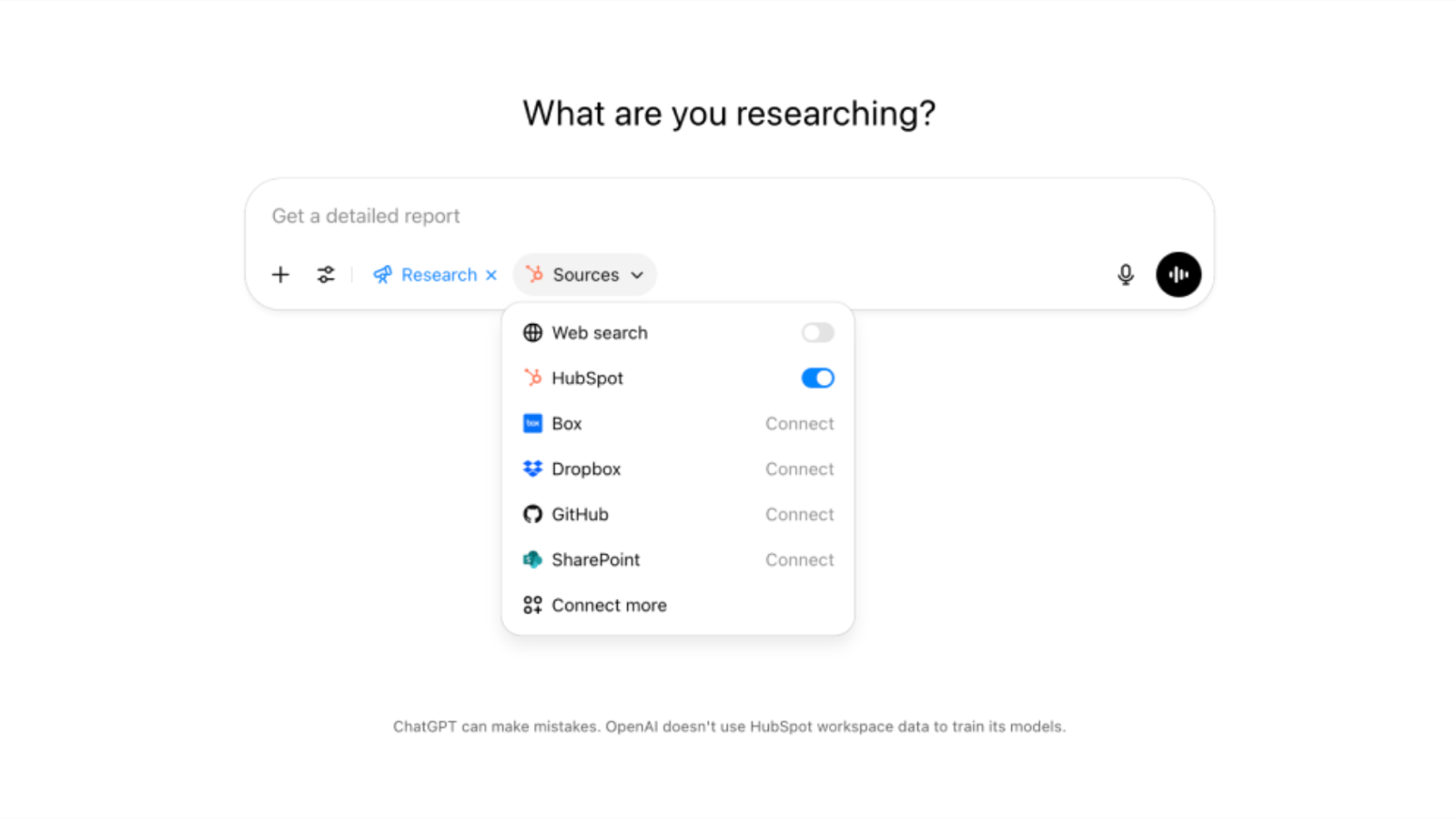 HubSpot lanceert eerste deep research-connector met ChatGPT voor hun CRM