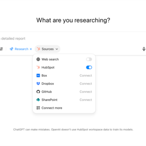HubSpot lanceert eerste deep research-connector met ChatGPT voor hun CRM