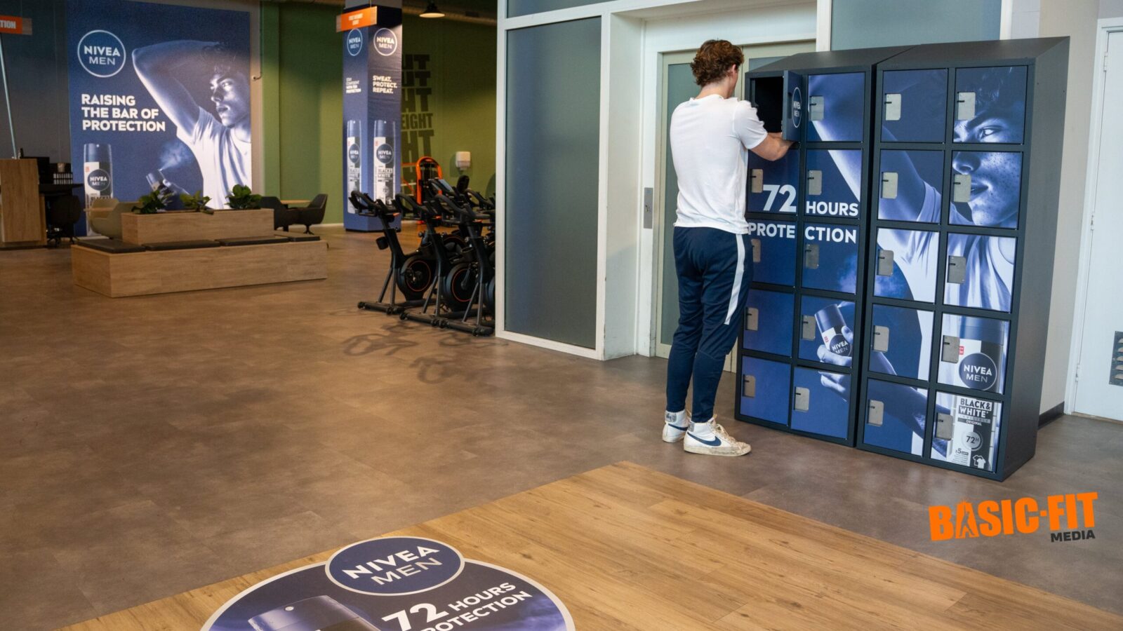 BEIERSDORF KIEST VOOR BASIC-FIT RETAIL MEDIA VOOR CAMPAGNE NIVEA MEN BLACK & WHITE