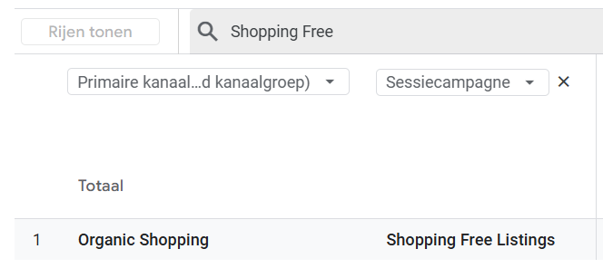 Shopping free listings
