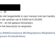 Niet elke website hoeft aan de European Accessibility Act te voldoen: zo zit dat