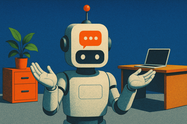 Illustratie van een chatbot door ChatGPT