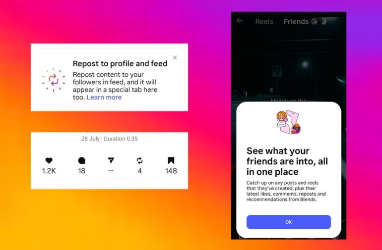 Informatie over reposten op Instagram