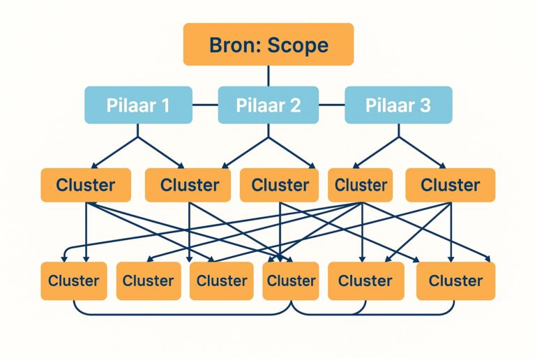 Topical authority uitgebeeld