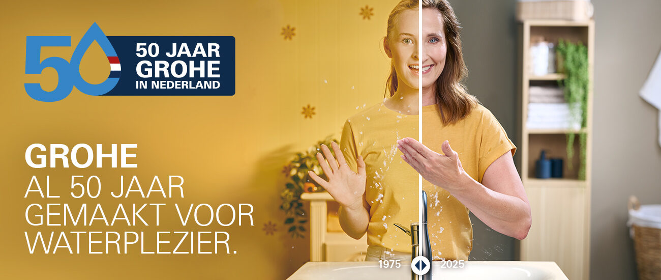 GROHE viert 50 jaar groei en innovatie in Nederland met jubileumcampagne