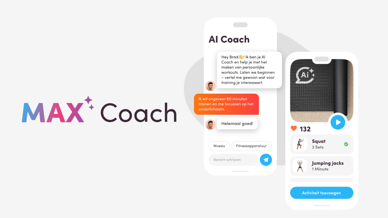 Virtuagym lanceert MAX AI: AI-gedreven coaching voor sportscholen en trainers