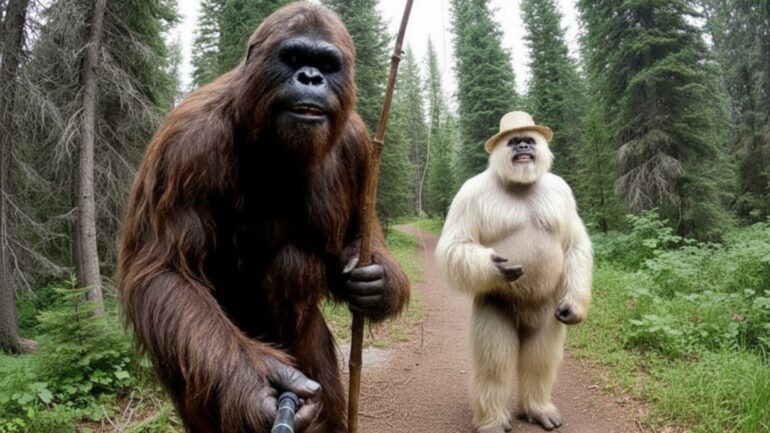 Bigfoot en yeti bron: Bron: Google AI Studio