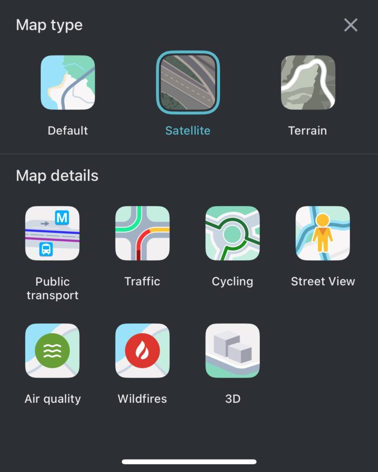 Layers in Google Maps