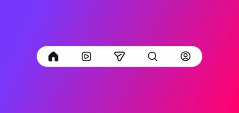 Nieuwe indeling Instagram.