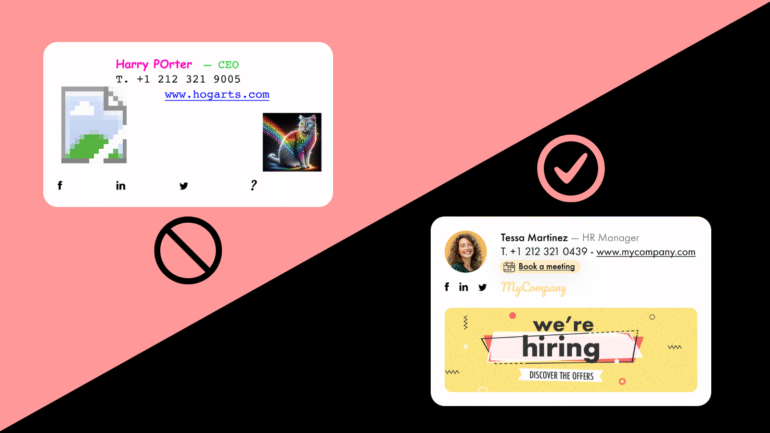 e-mailhandtekening, letsignit