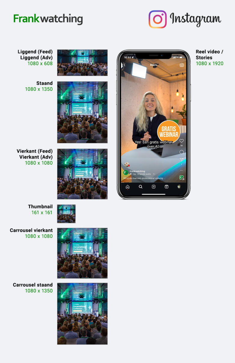 Instagram-afmetingen 2026