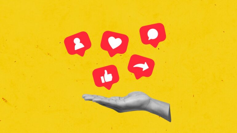 Creatief concept social media