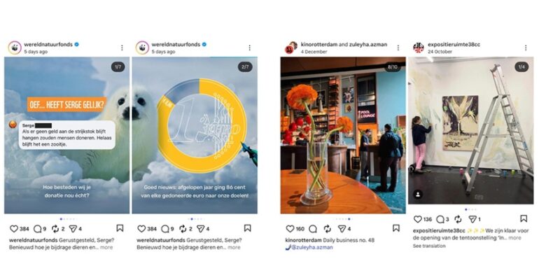 Wereld Natuur Fonds, Kino en Expositieruimte 38CC die carrousels posten die goed aanslaan bij het publiek