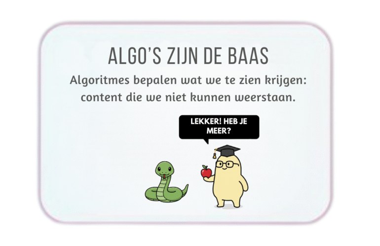 Algoritmes zijn de baas: zij bepalen wat we zien