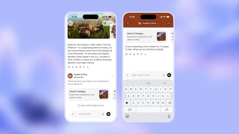 Voorbeeldadvertentie van vakantiewoningen