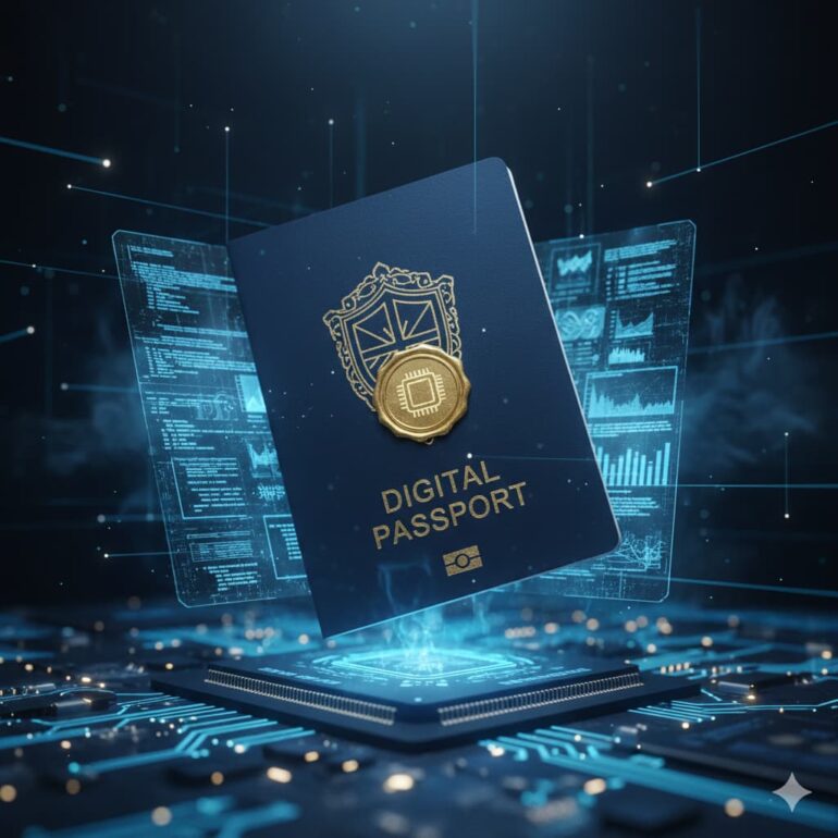 Voorbeeld van een uitgebreid JSON-LD Organization en Brand schema als digitaal legitimatiebewijs voor AI-agents.