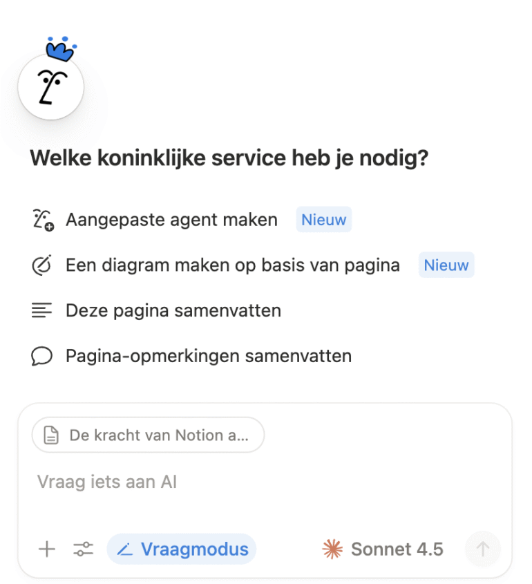 Chat met Notion AI starten