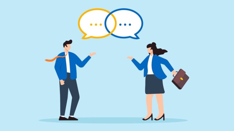 gespreksvoering tussen mensen