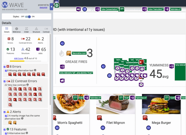 De weergave van Wave met veel visuele fouten
