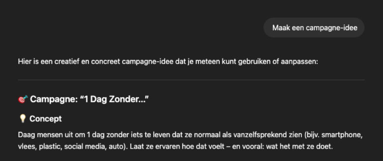 Screenshot prompt ChatGPT