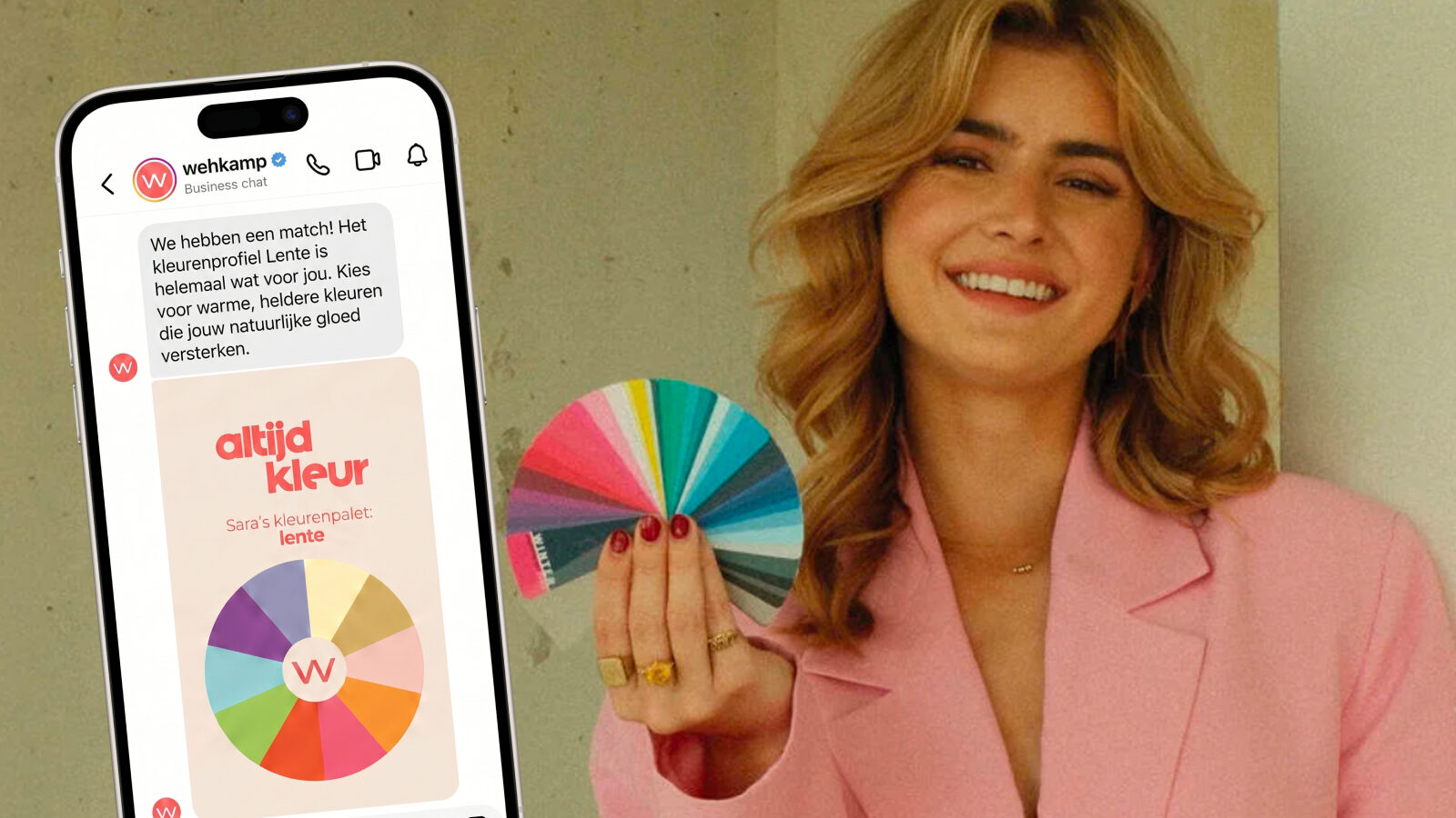 Altijd de juiste kleur: Wehkamp lanceert eerste AI-kleuranalyse via Instagram DM