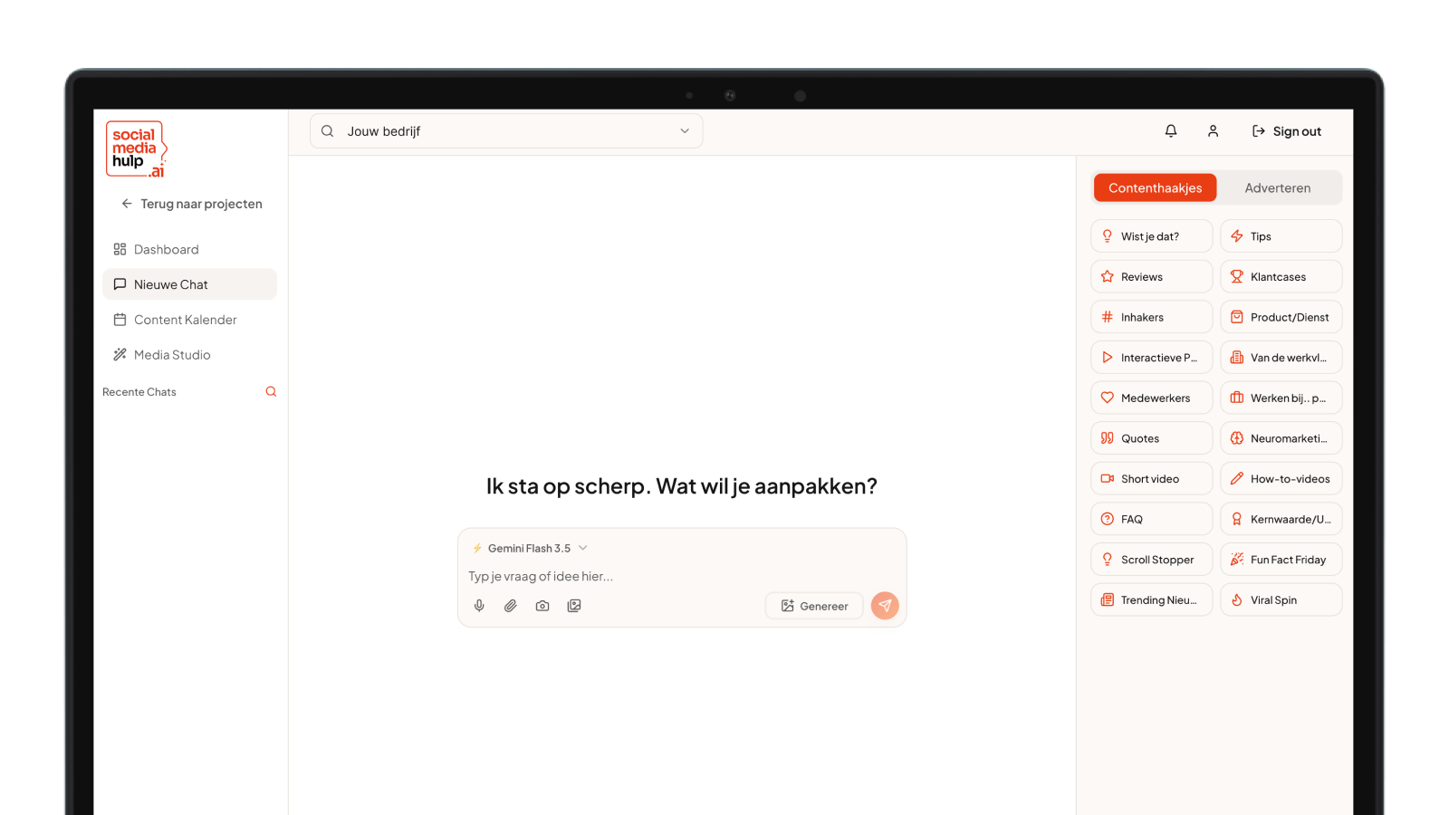 Nieuw AI-platform voor ondernemers die vastlopen in contentcreatie