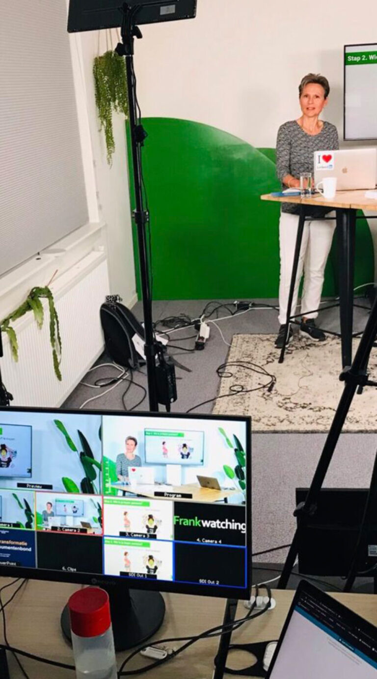 De coronapandemie slaat toe en we kiezen ervoor om te investeren in een studio voor videoproducties. 