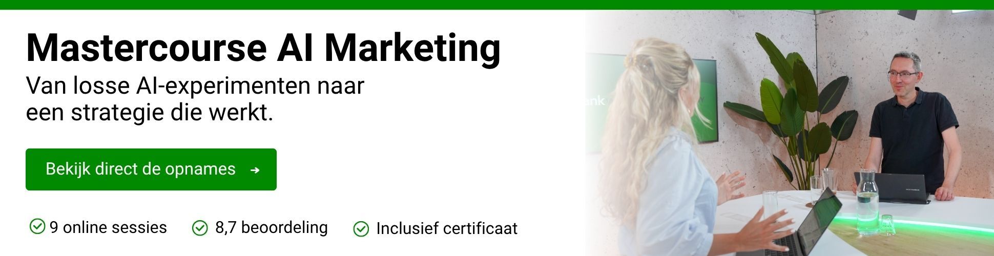 Mastercourse AI Marketing billboard