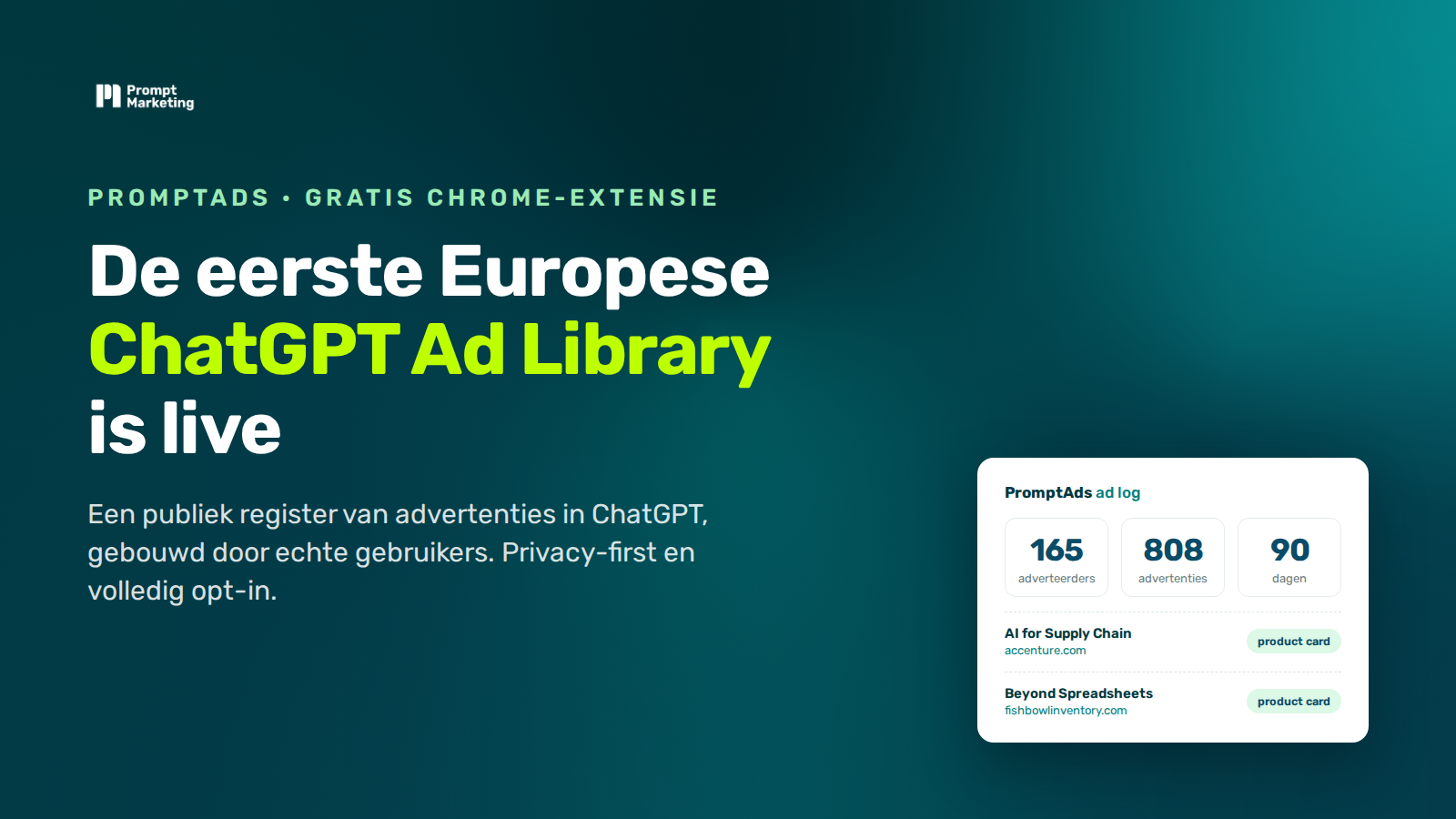 Eerste Europese ChatGPT Ad Library gelanceerd: publiek register van advertenties in ChatGPT