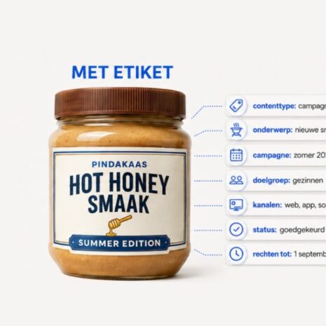 Behandel je content als een pot pindakaas: 5 stappen naar meer grip