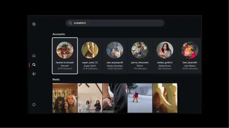 Instagram for TV