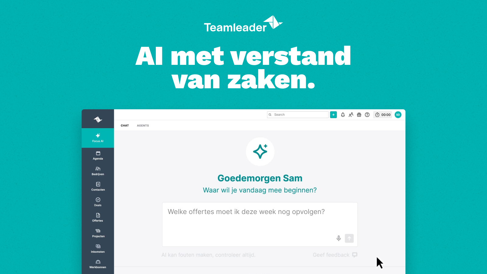 Teamleader lanceert AI-assistent die offertes en betalingsherinneringen kan voorbereiden