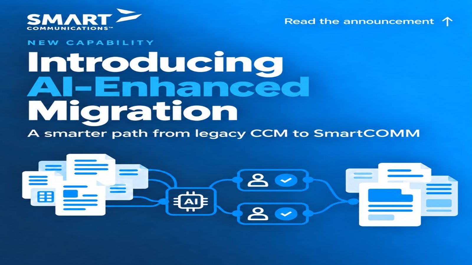 Smart Communications breidt AI-gestuurde migratiemogelijkheden uit om organisaties te helpen legacy-kosten te verlagen en sneller over te stappen op AI