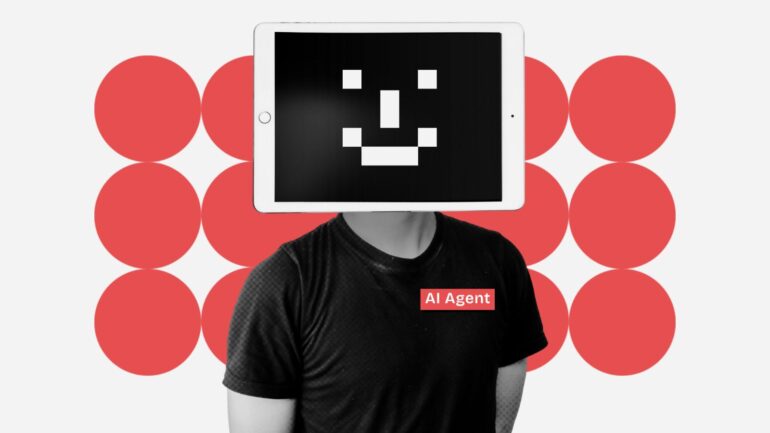 AI-agent met robotgezicht